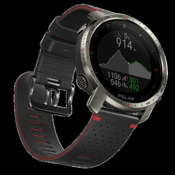 GPS-utomhus smartklocka - Polar - Grit X Pro Titan - Saphirglas - 100 h batteritid - Inbyggd barometer