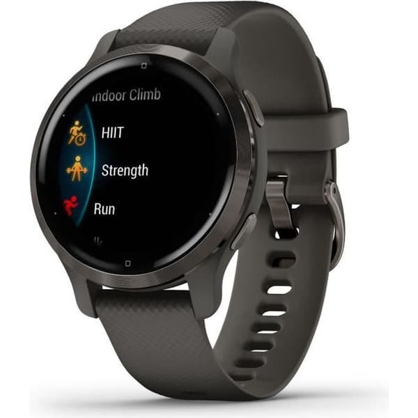 GARMIN Venu 2S - GPS smartwatch - Grå - Mörkgrå rem