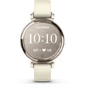 Miniatyrbild 1 av 5: Connected klocka - GARMIN - Lily 2 - 25,4 x 21,3 mm - Cream Gold med Coconut White rem