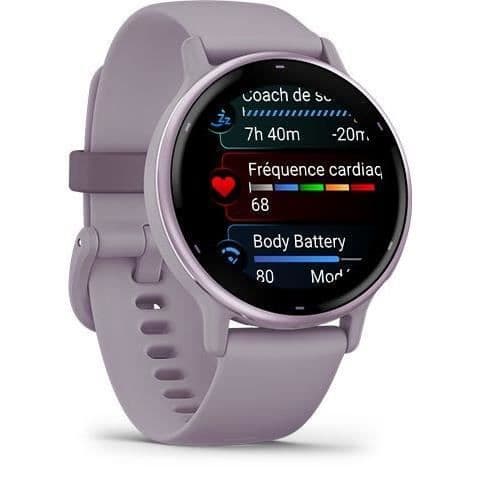 Garmin Vivoactive 5 Smartwatch, metallisk orkidé med lila rem