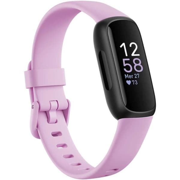 Smartwatch Unisex Fitbit Inspire 3 sporttorsk. FB424BKLV Fitbit Pink Svart, lila