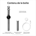 Miniatyrbild 5 av 6: GOOGLE Pixel Watch Smartwatch - 41 mm - Aktivt polerat silver - Kolarmband