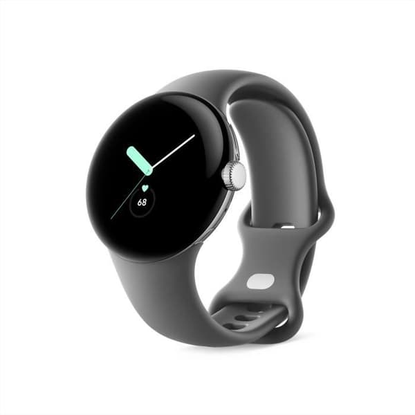 GOOGLE Pixel Watch Smartwatch - 41 mm - Aktivt polerat silver - Kolarmband