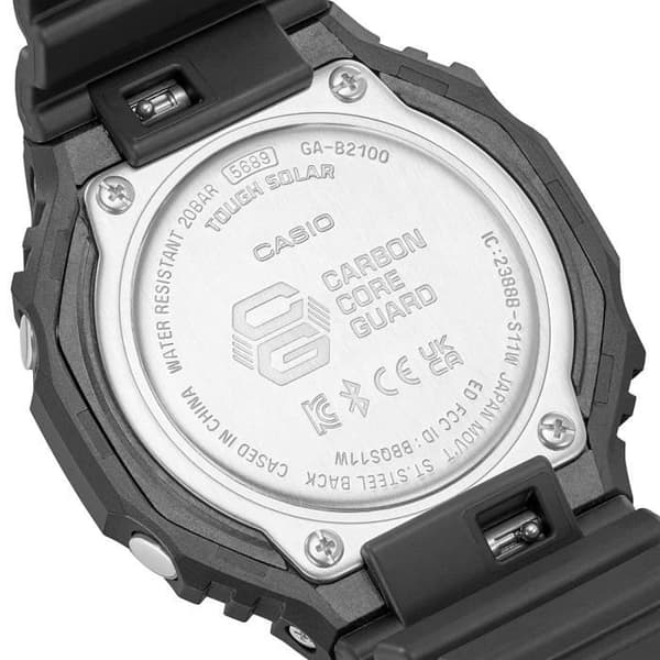 Klocka - Casio - GA-B2100-1AER - Analog/Digital - Svart plastrem - 20 bar