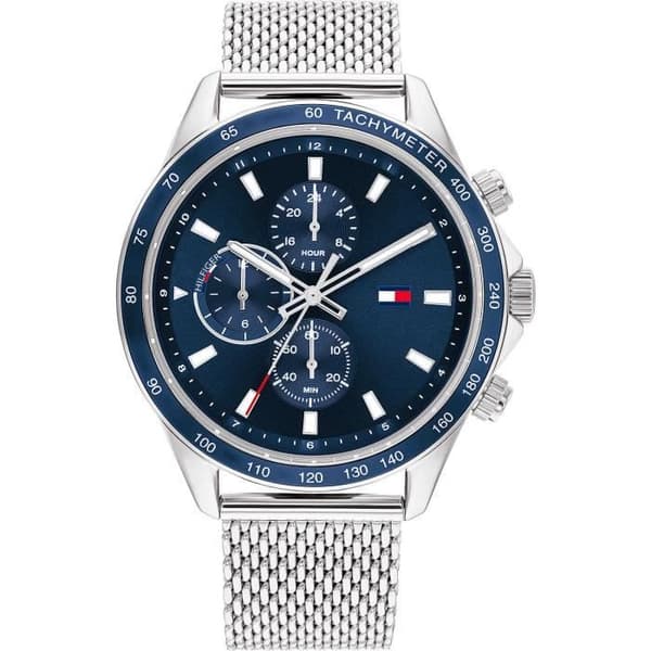 Klocka - Tommy Hilfiger - Miles - Silver/Steel - 5 ATM - Blå urtavla - Analogisk