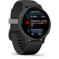 Miniatyrbild 3 av 6: Smartwatch - GARMIN - Vivoactive 5 - Svart silikonarmband