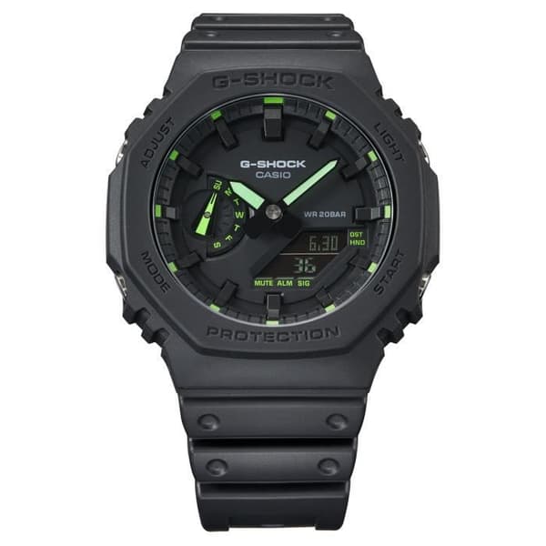 Klocka - CASIO - G-Shock - Svart och grönt harts
