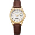 Miniatyrbild 3 av 4: Citizen - Damklocka - Eco-Drive - Analog - Brunt läderband - EC1183-16A