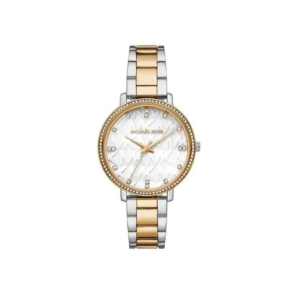 Kvinnoarmbandsur - MICHAEL KORS - PYPER - Tvåfärgad Stål - Rund Boett - Chic Stil