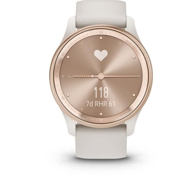 GARMIN vivomove Trend Connected klocka - Silikon - Ecru WW