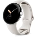Miniatyrbild 1 av 4: GOOGLE Pixel Watch Smartwatch - 41 mm - Aktivt polerat silver - Kritarmband