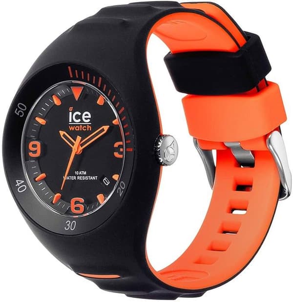 Klocka - Ice-Watch - P. Leclercq Svart orange - Silikon - Svart - Sportigt och modernt
