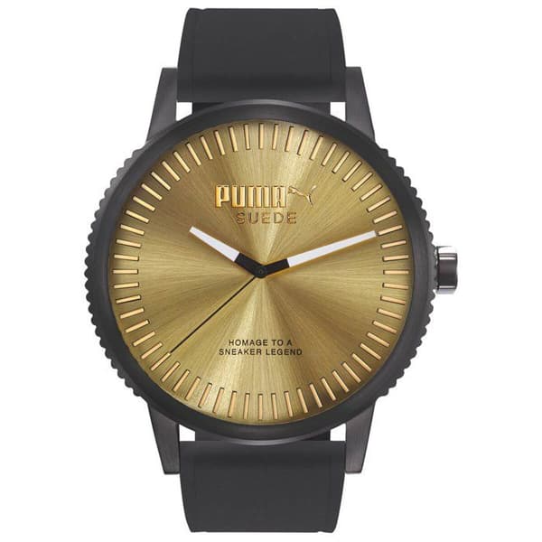 Analog klocka - Puma - PU104101007 - Svart silikon - 45 mm - Vattentålig 10 bar