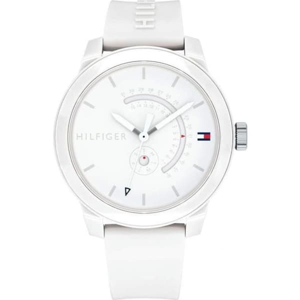 Klocka - Tommy Hilfiger - 1791481 - Silikon - Kvarts - Dam - Vit