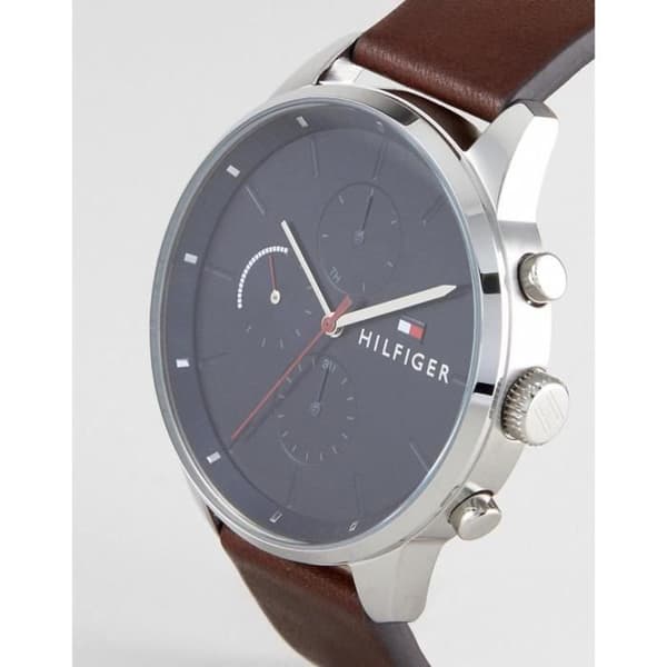 Klocka - Tommy Hilfiger - 1791487 - Brunt läder - Vattentålig 5 bar - Kvarts