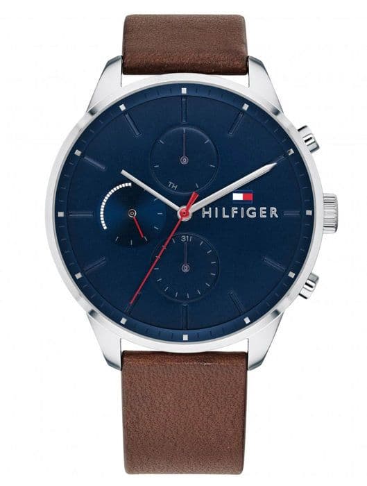 Klocka - Tommy Hilfiger - 1791487 - Brunt läder - Vattentålig 5 bar - Kvarts