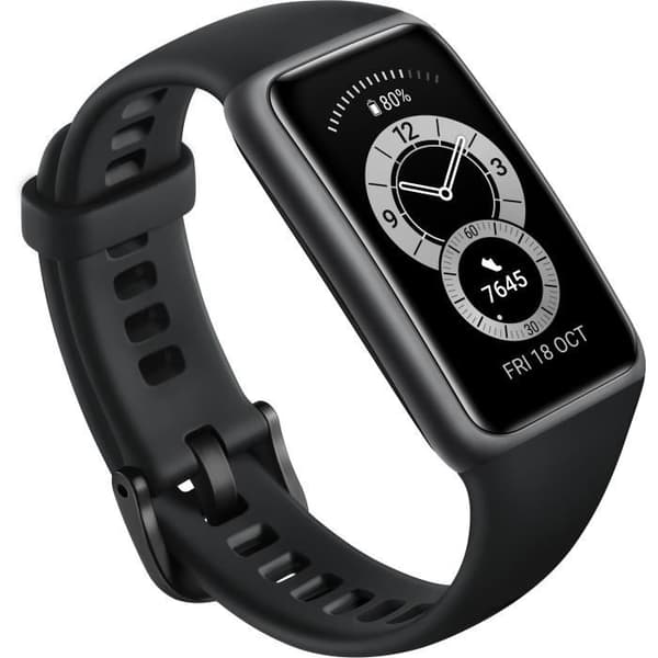 HUAWEI Band 6 - Connected klocka - 1,47" FullView AMOLED-skärm - Svart