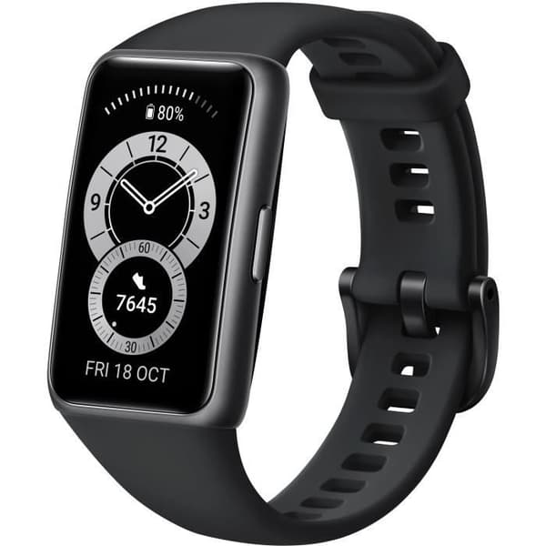 HUAWEI Band 6 - Connected klocka - 1,47" FullView AMOLED-skärm - Svart