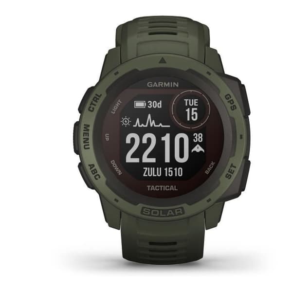 GARMIN Instinct® Solar Tactical Smartwatch, Moss