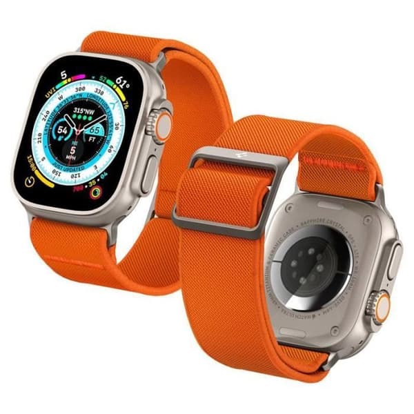 Spigen Fit Lite Ultra - Rem för Apple Watch 42-44-45-49 mm (orange) - 8809896743396
