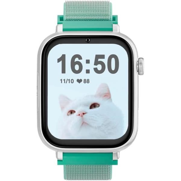 SaveFamily SaveWatch Plus 4G - GPS Smartwatch för Barn Videoanrop Face ID Anpassningsbara Armband Ultra-Tunn Bakgrunder