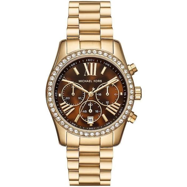 Michael Kors Gold kronografklocka för kvinnor MK7276 - Rostfritt stål - 10 ATM vattentät
