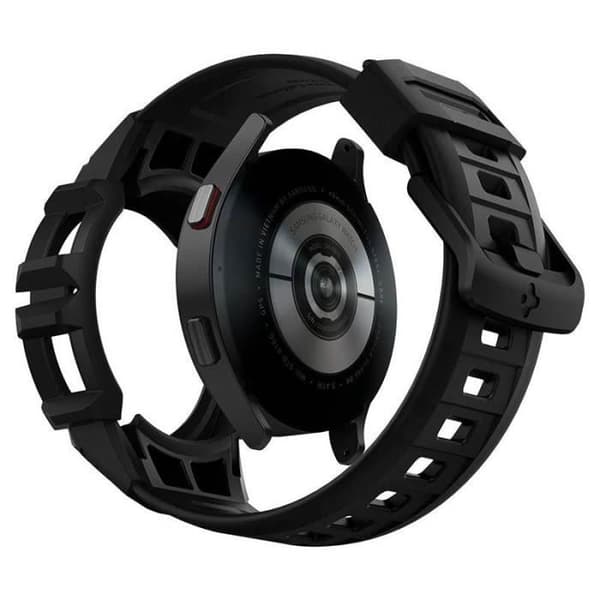 Spigen Rugged Armor Pro Strap + Fodral för Samsung Galaxy Watch 4/5 40mm (Graphite) - 8809756649097