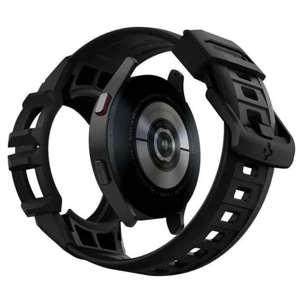 Spigen Rugged Armor Pro Strap + Fodral för Samsung Galaxy Watch 4/5 40mm (Graphite) - 8809756649097