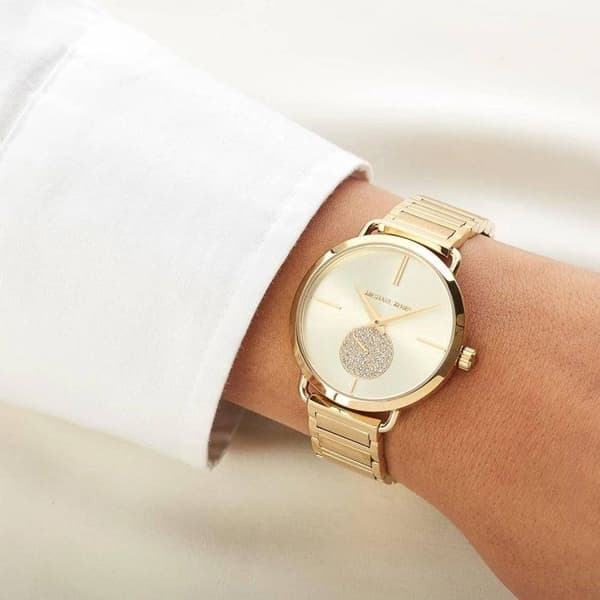 Klocka - MICHAEL KORS - MK3639 - 37mm - Guld rostfritt stål - Analog kvarts