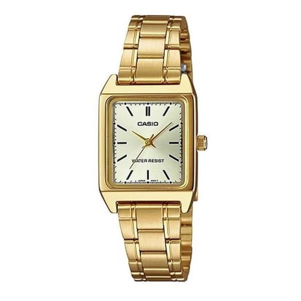Klocka - Casio - LTP-V007G-9 - Kvarts - Rostfritt stål - Guld