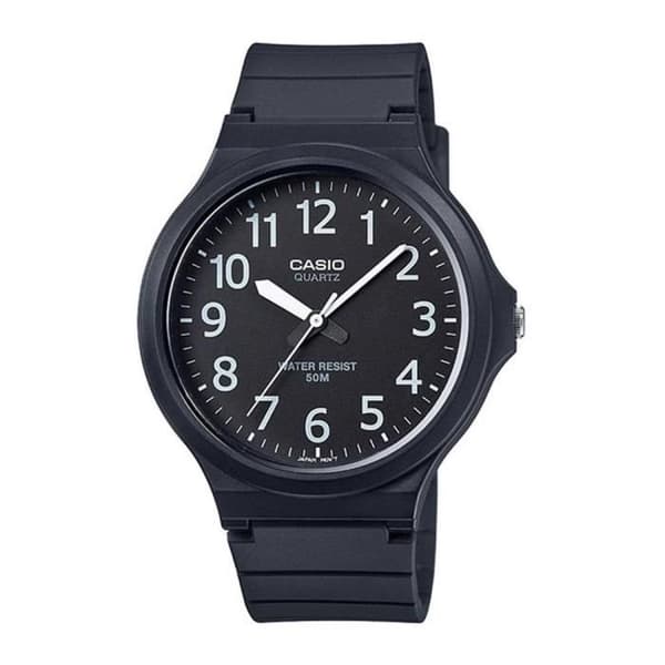 Klocka - Casio - MW-240-1B - Kvarts - Rostfritt stål - Vattentäthet 5 ATM