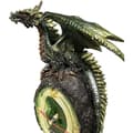 Miniatyrbild 2 av 2: Puckator Klocka Med Drakdrake, Resin, Sortiment, Höjd 25cm Bredd 13cm Djup 9.5cm