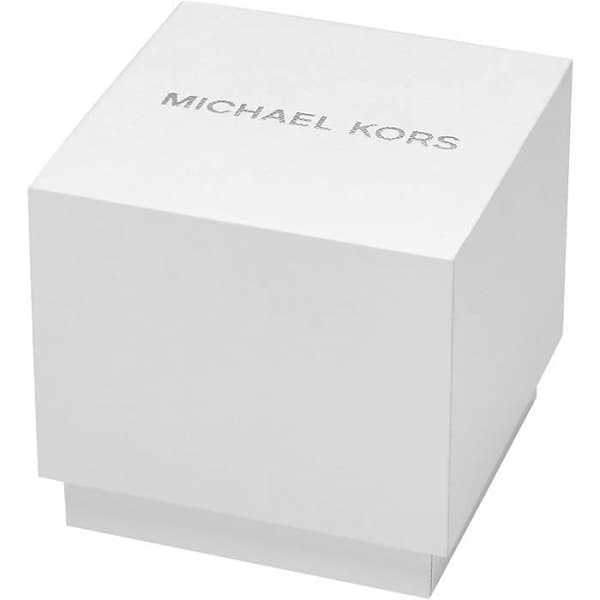 Chronograph Watch - MICHAEL KORS - Slim Runway - Silver/Stål - 10 ATM vattentät - Svart urtavla