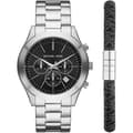 Miniatyrbild 1 av 3: Chronograph Watch - MICHAEL KORS - Slim Runway - Silver/Stål - 10 ATM vattentät - Svart urtavla