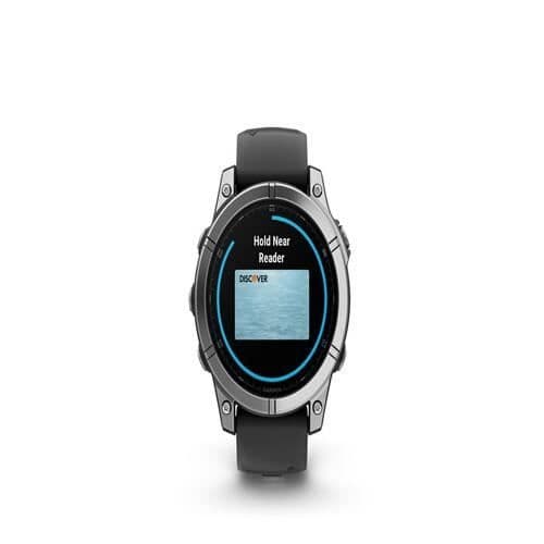 Montre connectée Garmin fenix E AMOLED 47 mm Stål Silver med Graphite armband