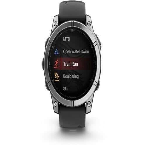 Montre connectée Garmin fenix E AMOLED 47 mm Stål Silver med Graphite armband
