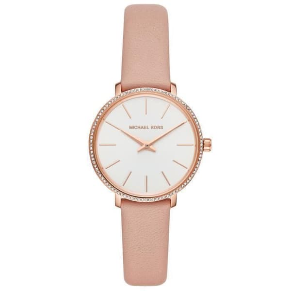 Damklocka - Michael Kors - MK2803 Pyper - Rosa läder - 5 ATM vattentät - Kvarts