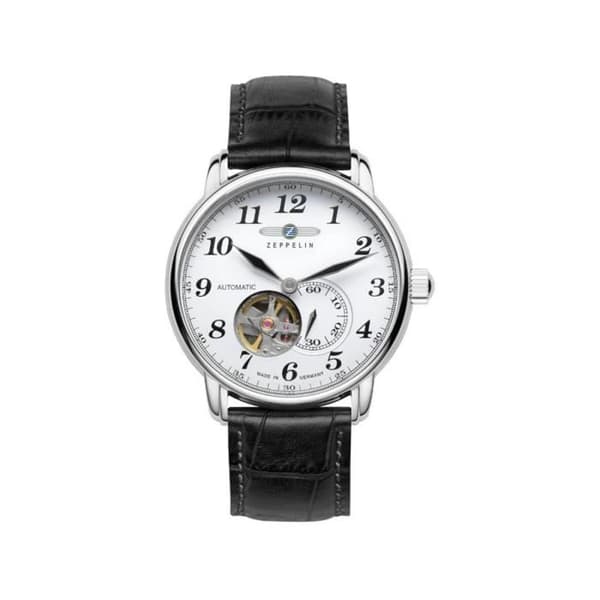 Klocka - Zeppelin - 7666-1 - Rostfritt Stål - Läder - Automatisk