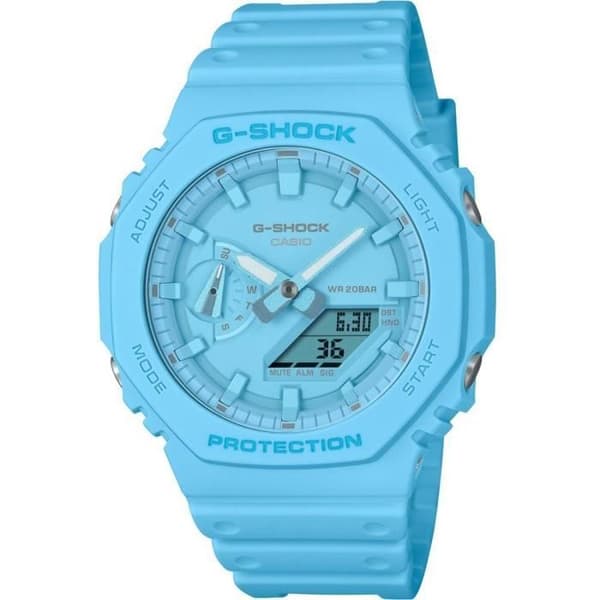 Klocka - CASIO - GA-2100-2A2ER - Blå plast - 20 bar - 45 mm