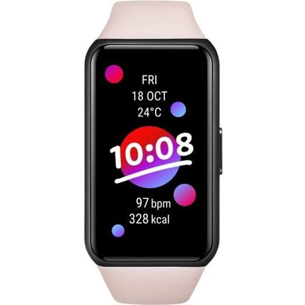 HONOR Band 6 Smartwatch - 1,47" AMOLED-skärm - Rosa Svart