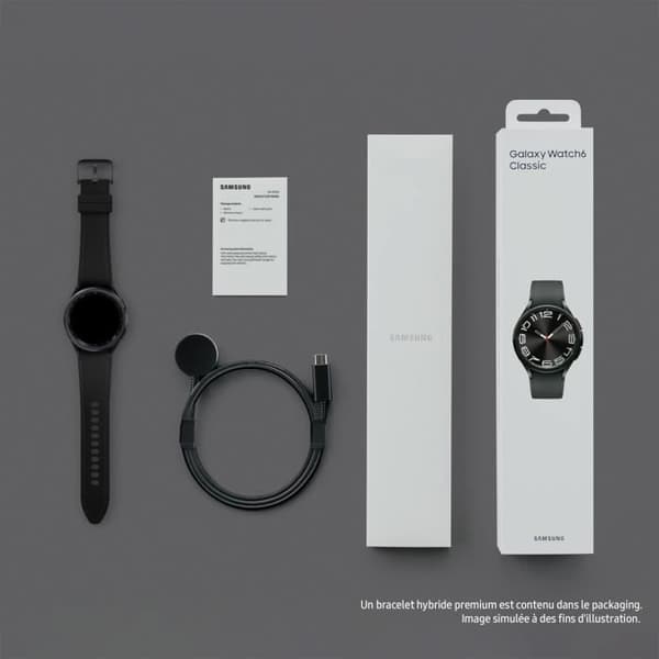 SAMSUNG Galaxy Watch6 Classic 43mm Svart Bluetooth