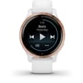 Miniatyrbild 3 av 5: GARMIN Venu 2S - GPS smartwatch - Roséguld - Vit rem