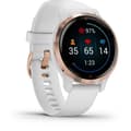 Miniatyrbild 4 av 5: GARMIN Venu 2S - GPS smartwatch - Roséguld - Vit rem