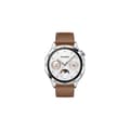 Miniatyrbild 1 av 5: Ansluten klocka Huawei Watch GT 4 46 mm Klassiskt läderband Brun