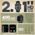 Miniatyrbillede 5 af 9: SmartWatch SPORTSUR VANDTÆT IP68 MED LOMMELYGTE SOLID V17 MENU PL