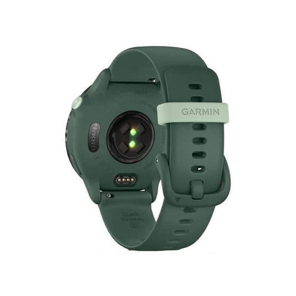Garmin vívoactive 6 smartklocka, urtavla i Metallic Jasper Green med mörkgrön klocka.