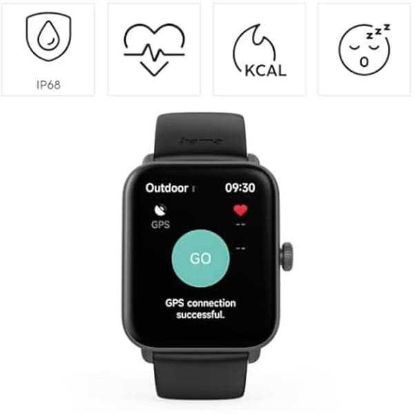 Smartwatch - Hama - 6010 - Inbyggd GPS - Samtalsfunktion - IP68 - Röststyrning