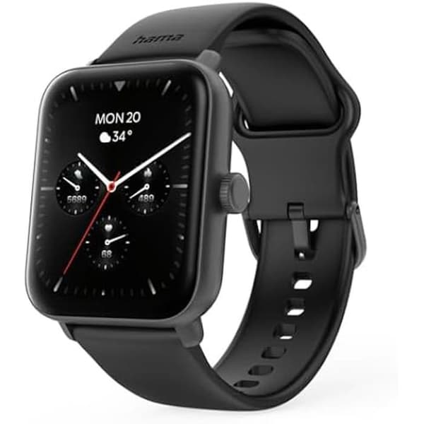 Smartwatch - Hama - 6010 - Inbyggd GPS - Samtalsfunktion - IP68 - Röststyrning