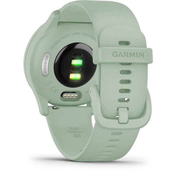 GARMIN Vivomove Sport - Smartklocka med visare och pekskärm - Silvervattengrön