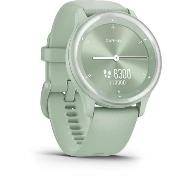 GARMIN Vivomove Sport - Smartklocka med visare och pekskärm - Silvervattengrön